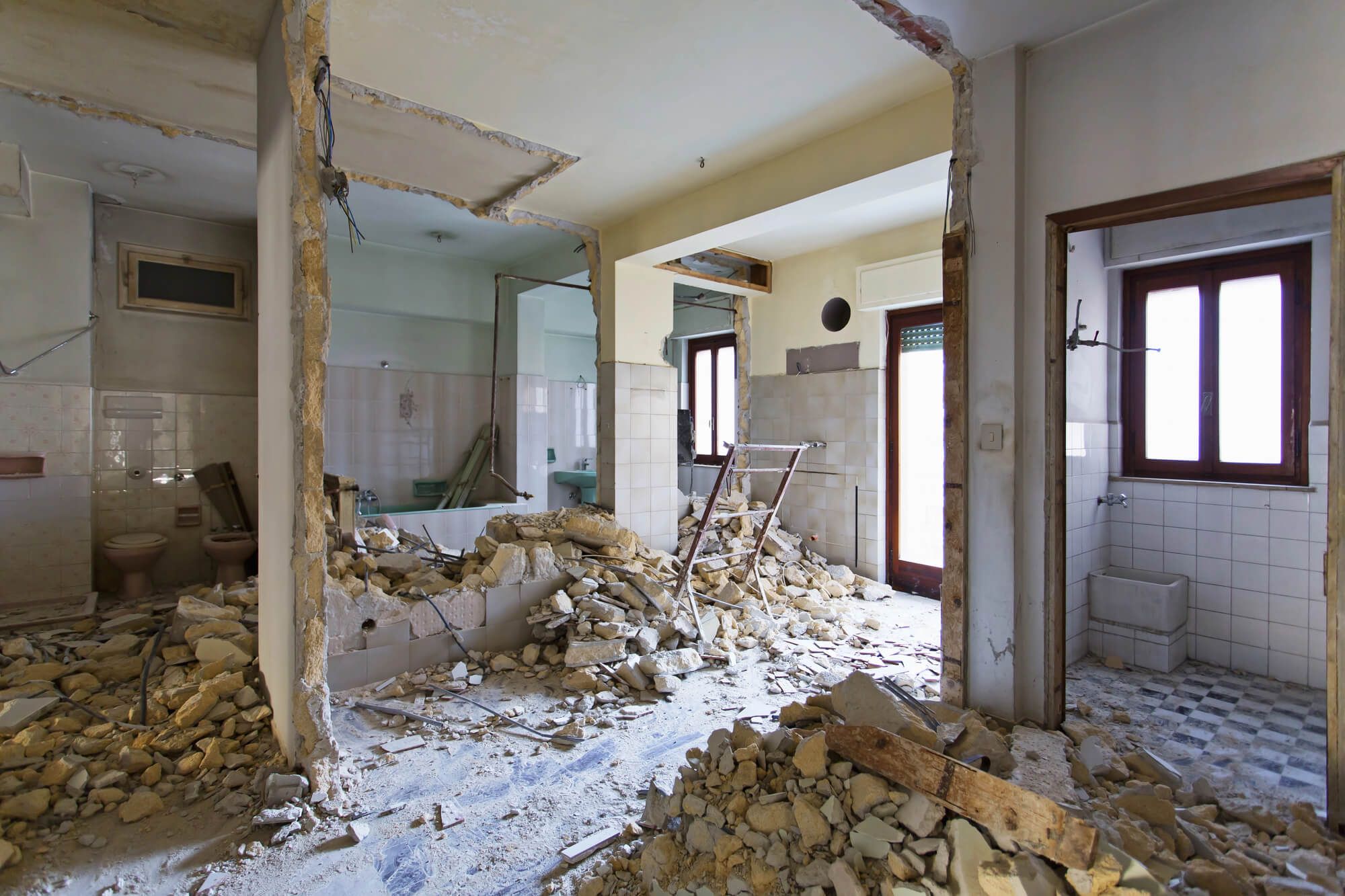 démolition d'un appartement