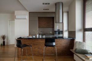 cuisine Style contemporain avec îlot central