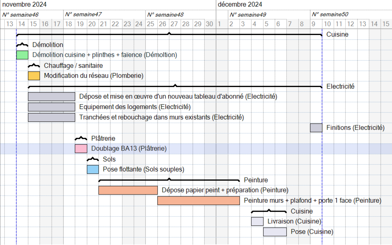 planning rénovation cuisine sasssenage