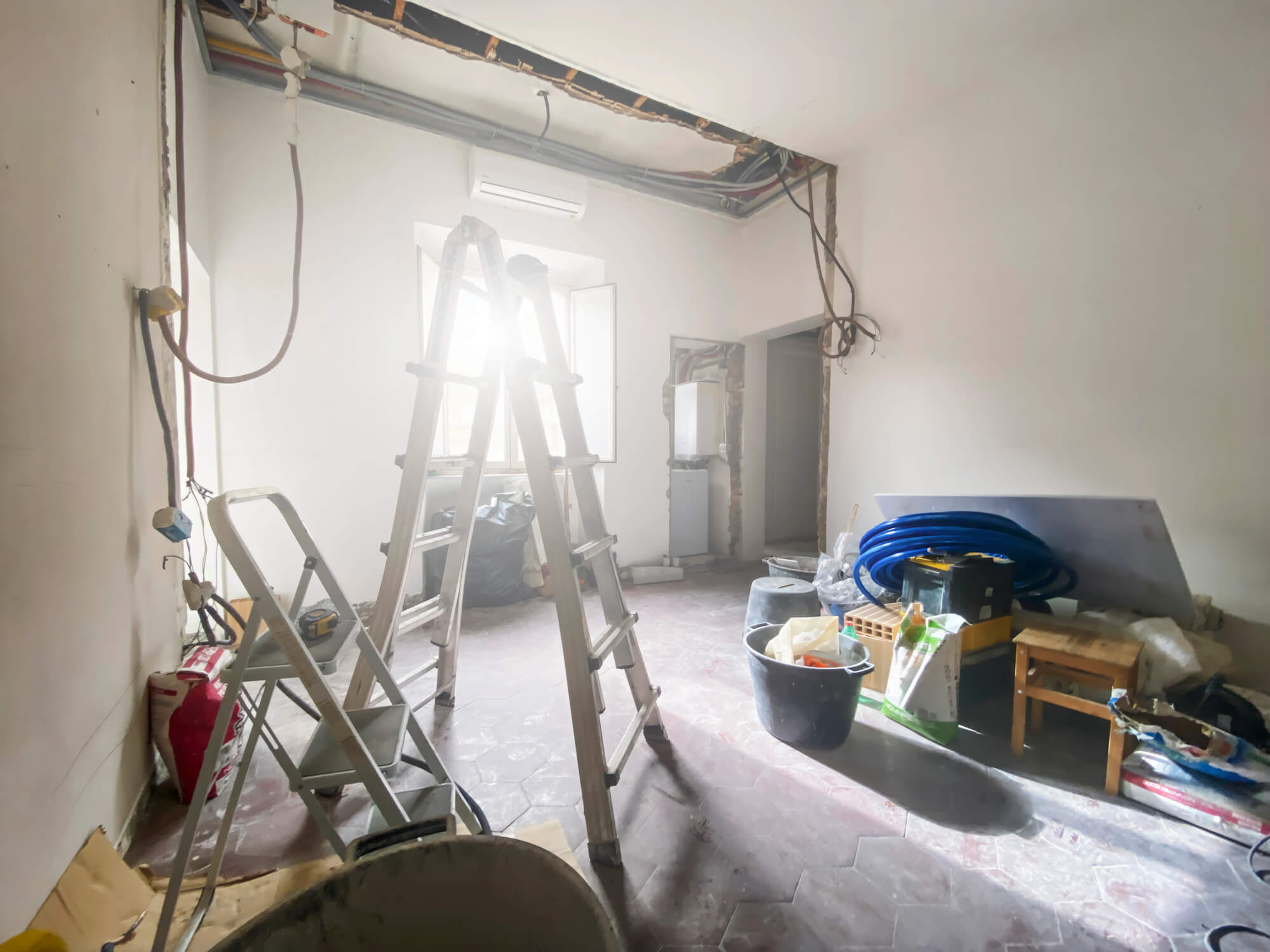 chantier de rénovation organisé