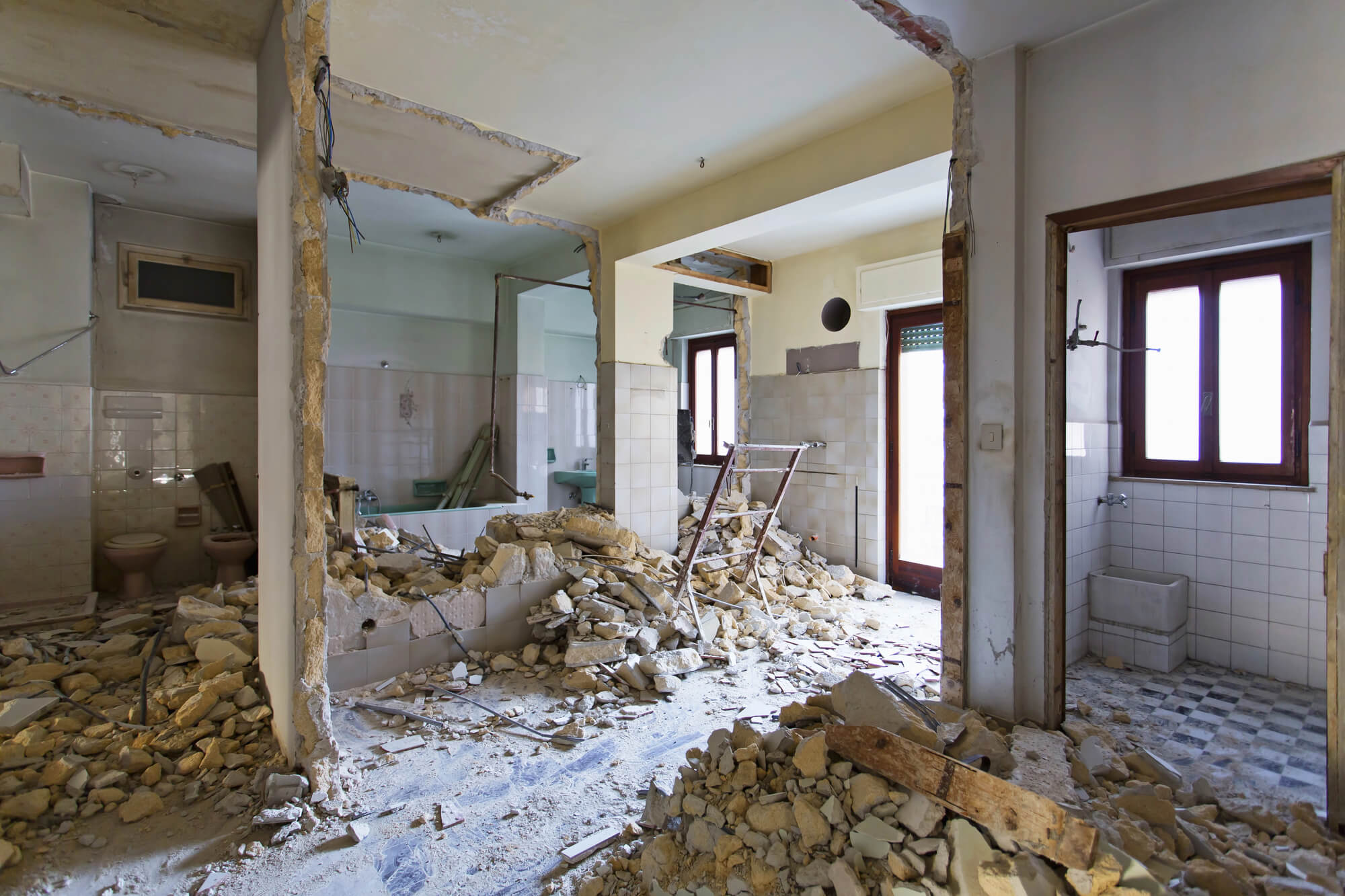 démolition d'un appartement