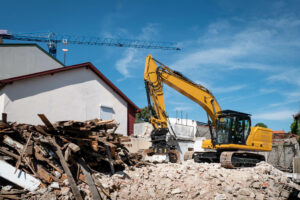 démolition en cours